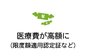 医療費が高額に